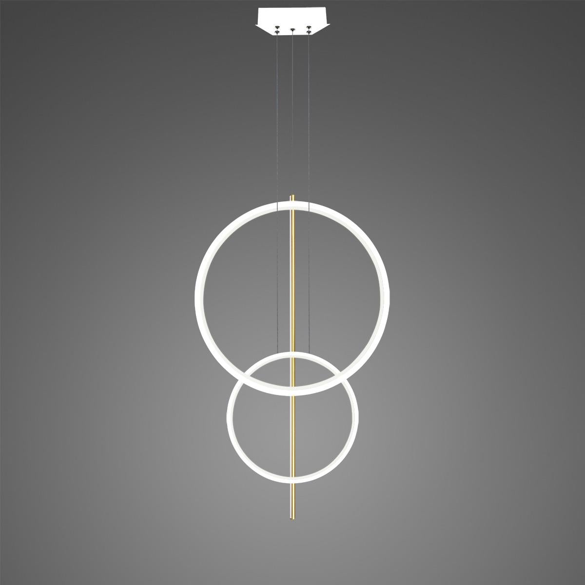 Altavola Design Linea závesné svietidlo 3x51 W biela-zlatá LA087/2P_60_40_100_3k_white_gold_Dali