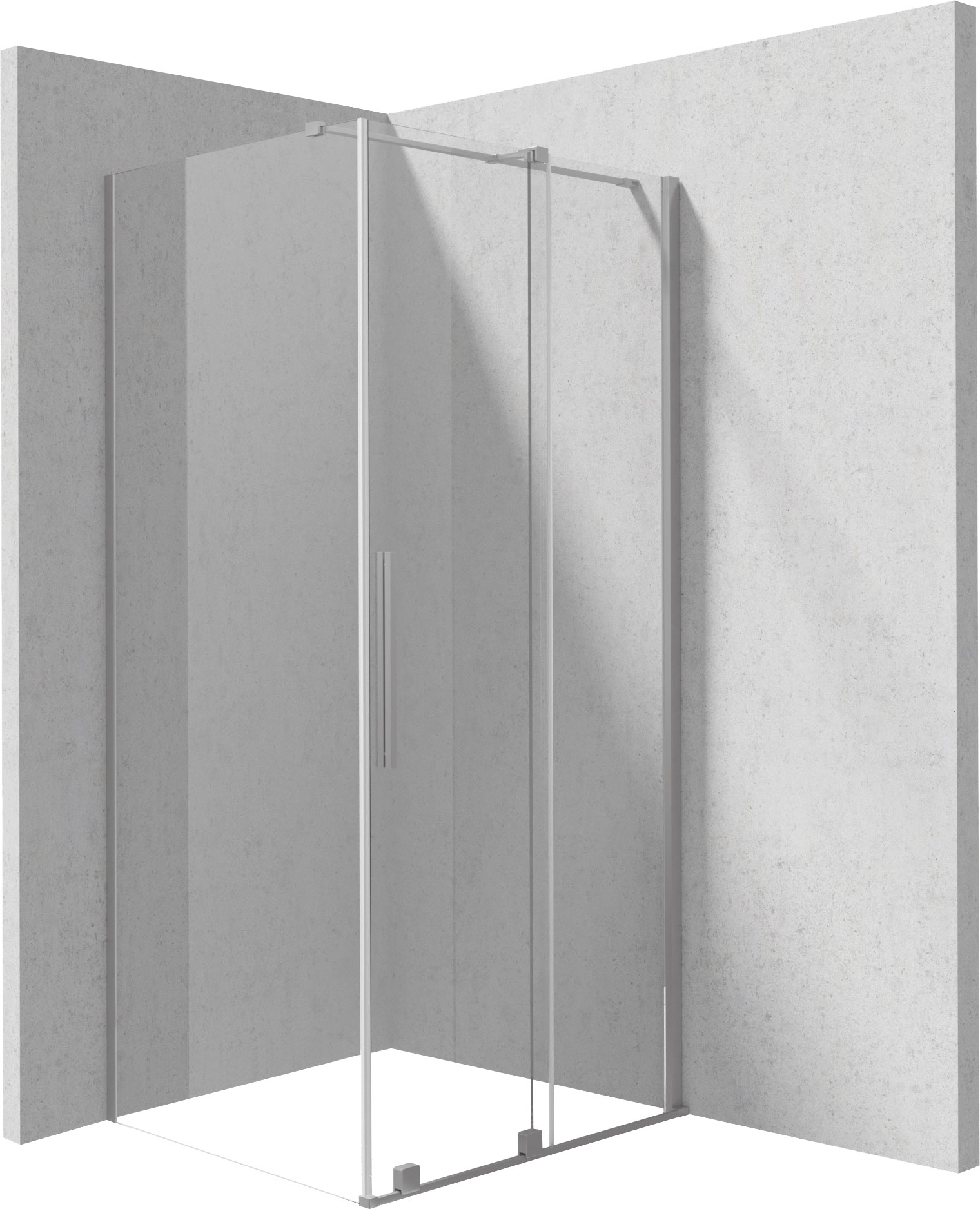 Deante Prizma sprchovací kút 120x90 cm štvorcová brúsené/priehľadné sklo KPNFP12S09