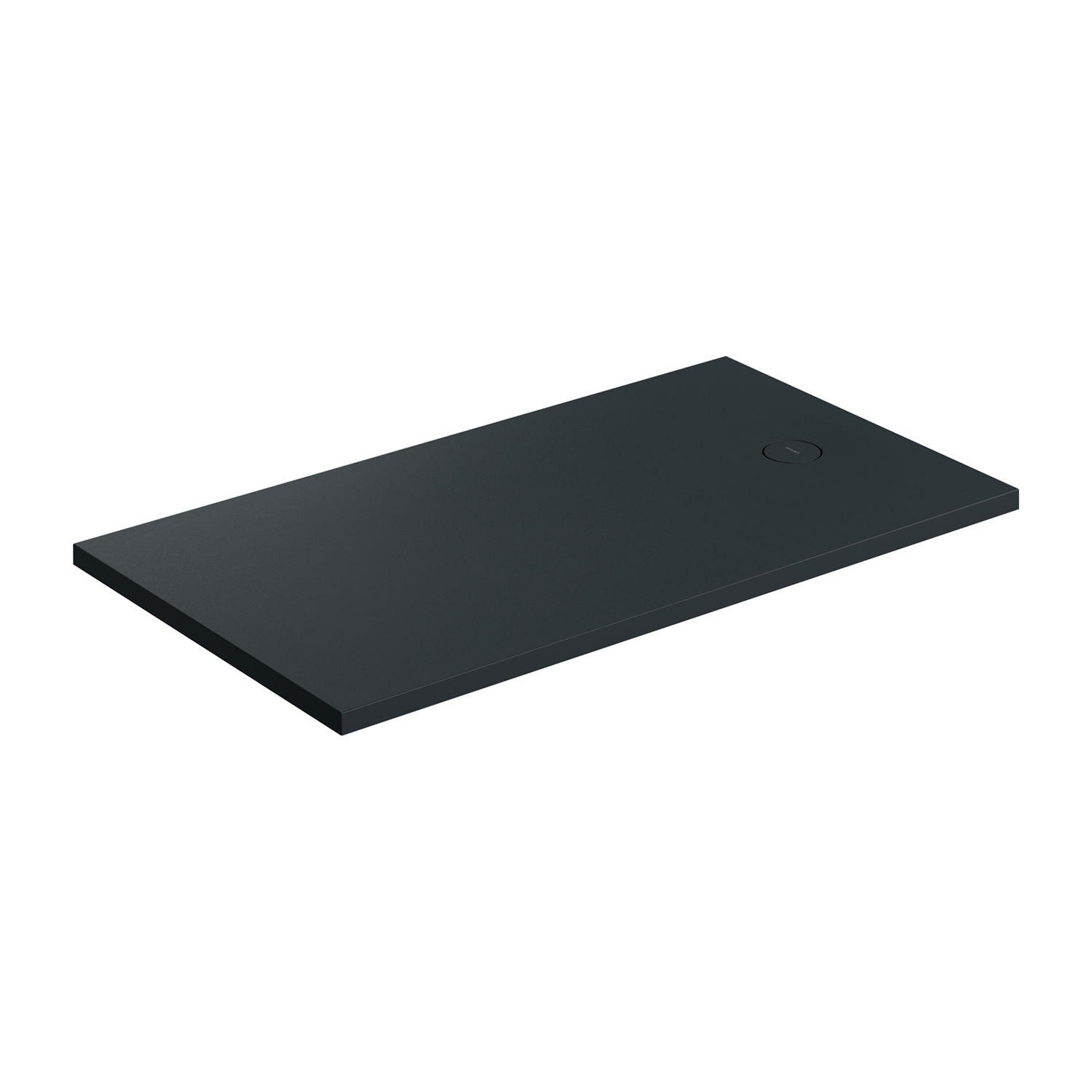 Omnires Aquarock obdĺžniková sprchová vanička + mriežka 160x90 cm čierna AQUAROCK90-160BLV