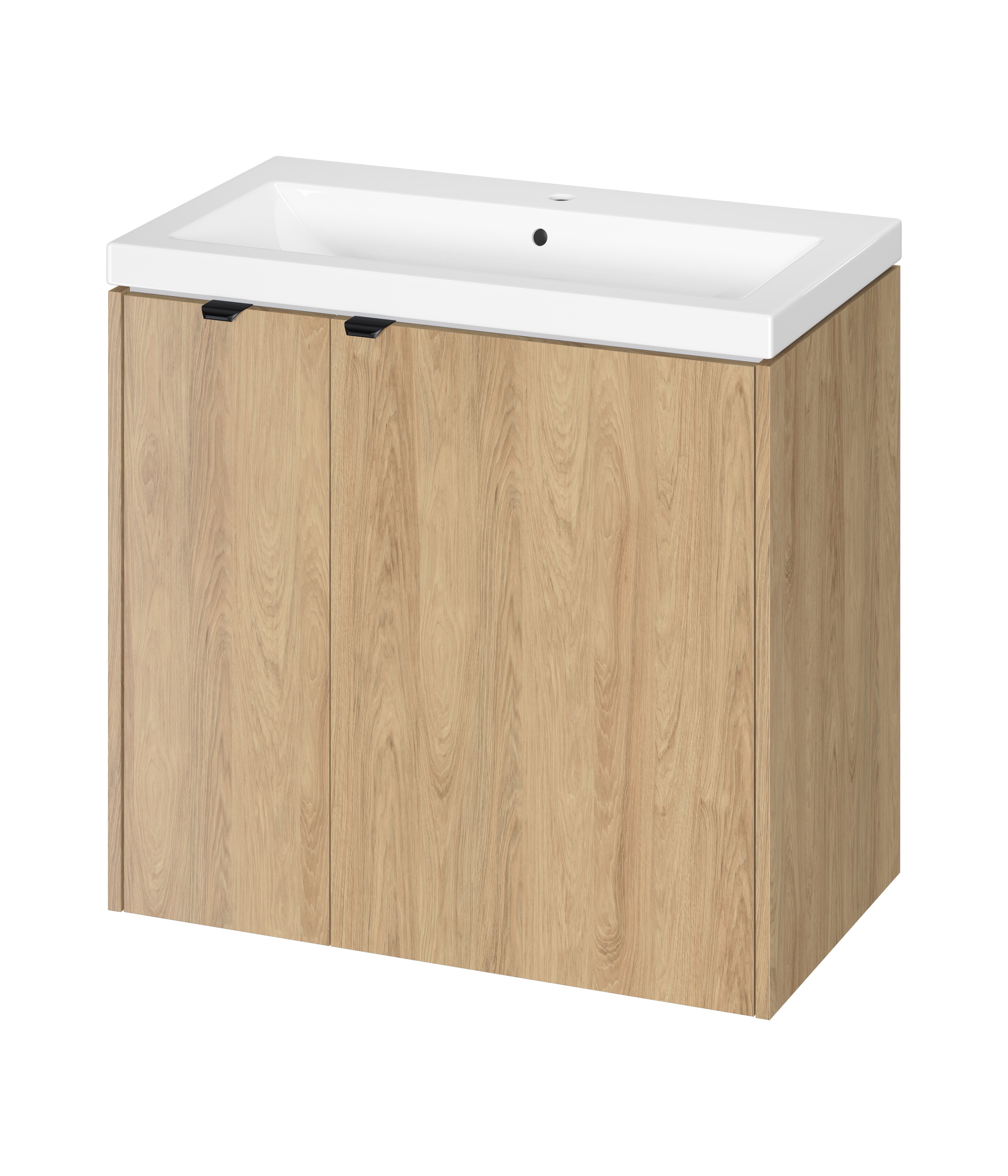 Cersanit Ovida umývadlo so skrinkou 80 cm dub S4047-006