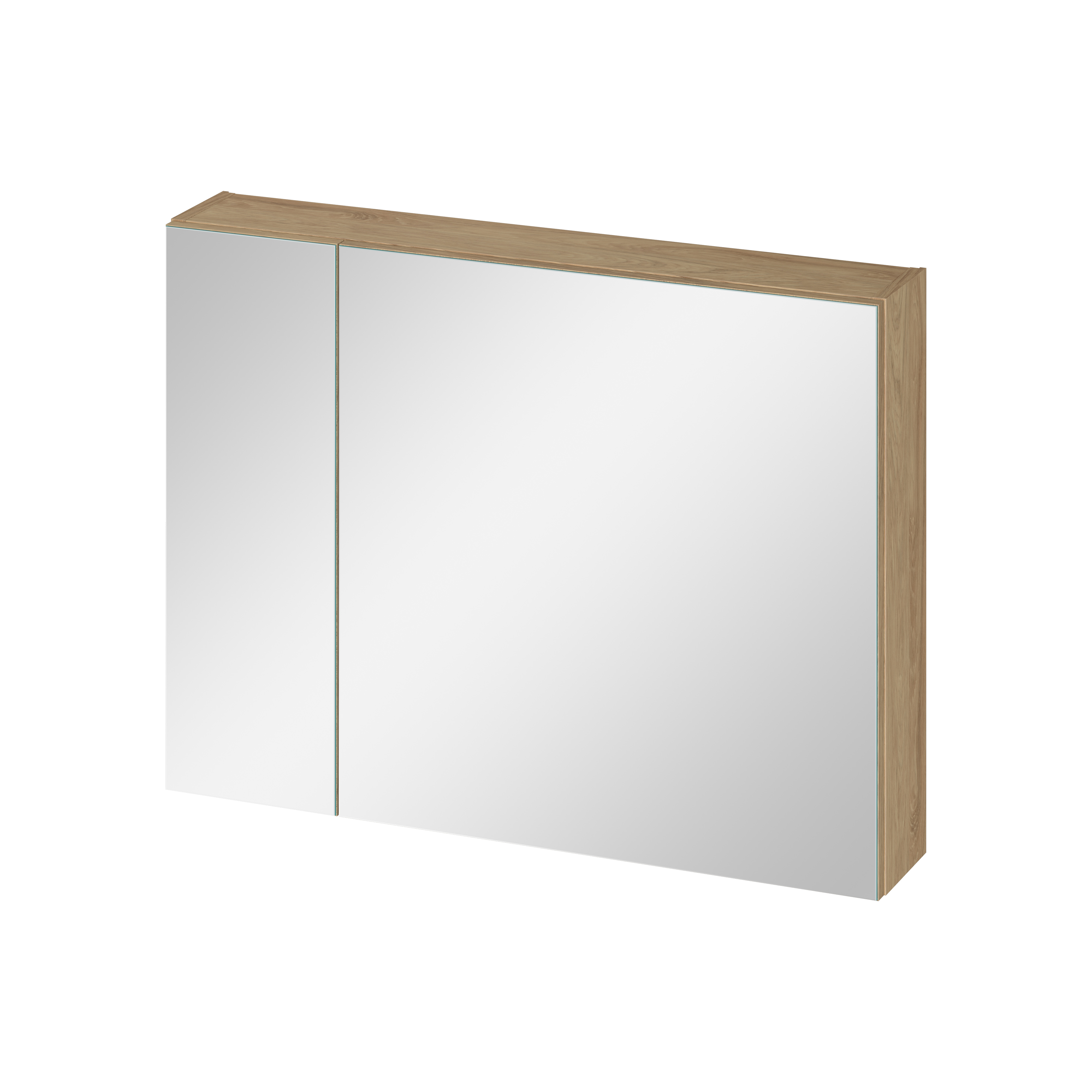 Cersanit Ovida skrinka 79.4x14.1x59.2 cm so zrkadlom dub S1058-016