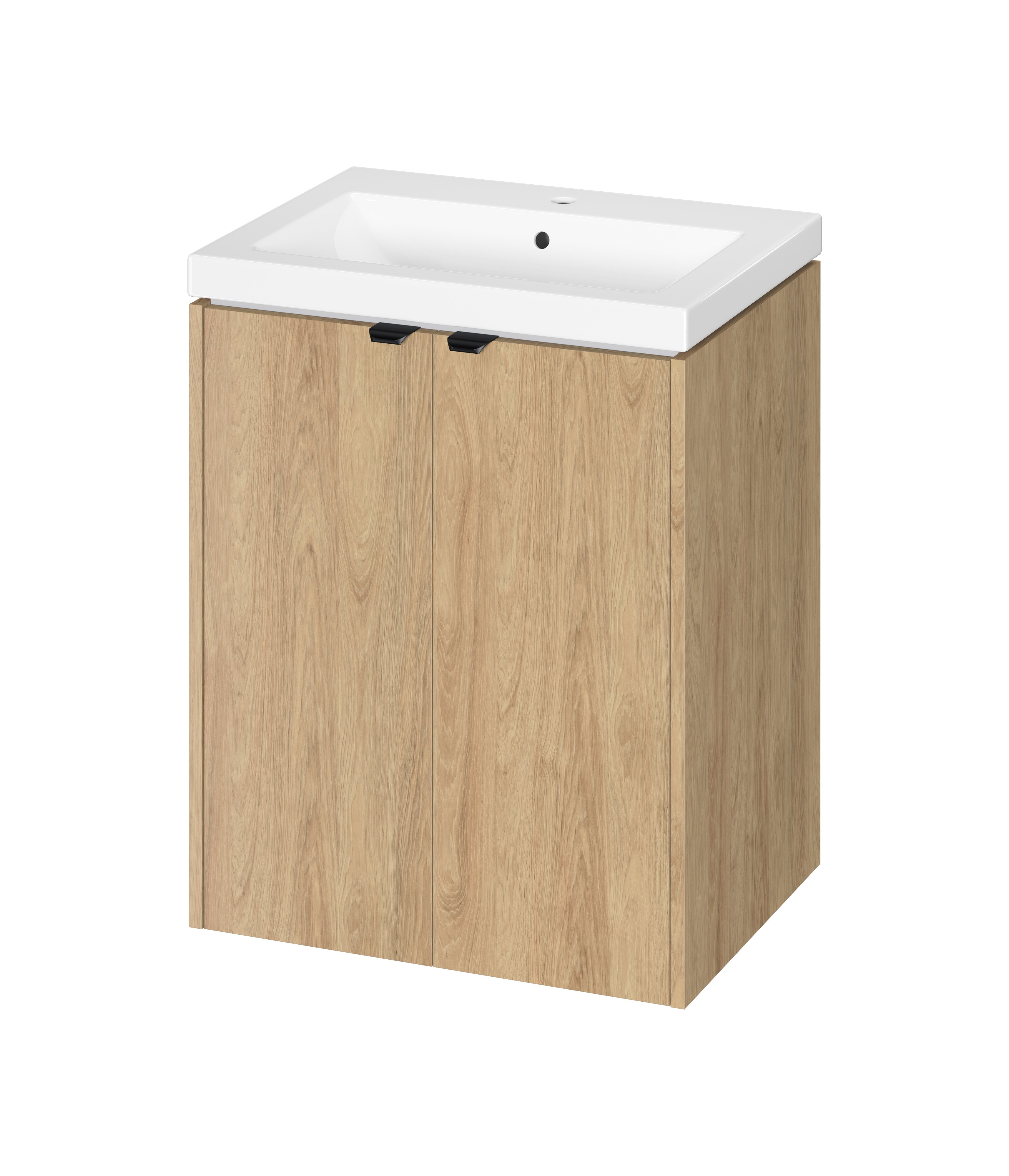 Cersanit Ovida umývadlo so skrinkou 60 cm dub S4047-005