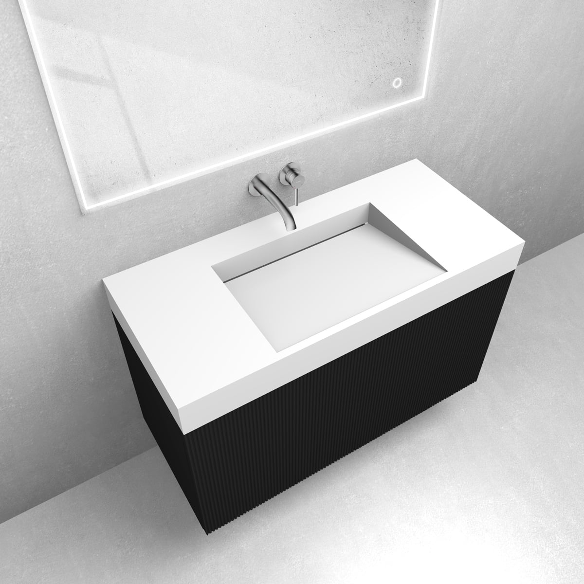 Súprava umývadlo Oltens Stila 40003900, skrinka Oltens Lun 60029300