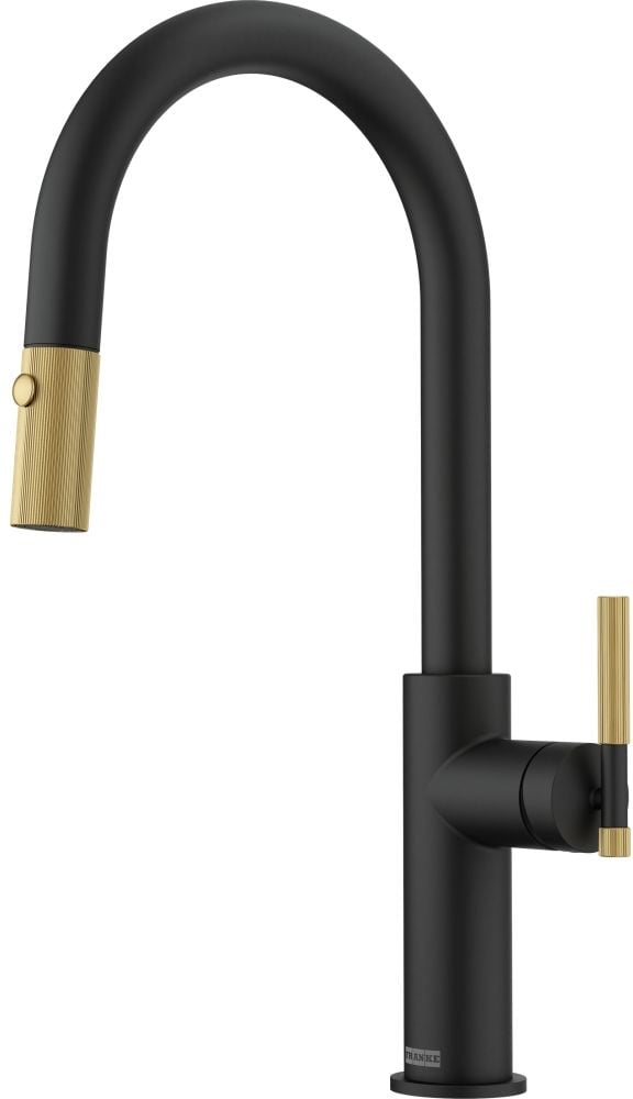 Franke Maris Stripes kuchynská batéria stojánková čierna-zlatá/staré zlato 115.0747.673