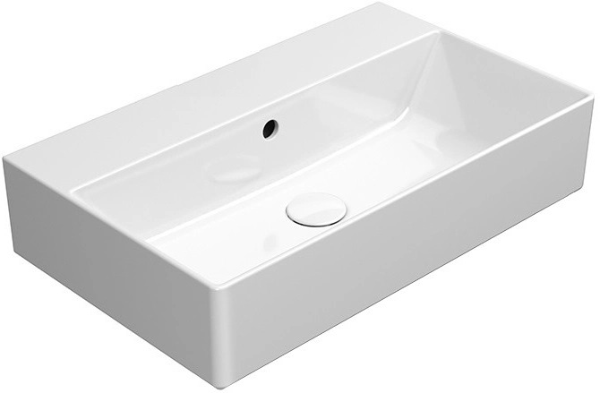 GSI Kube X umývadlo 60x37 cm obdĺžnik klasické umývadlo-pultové umývadlo biela 9454011