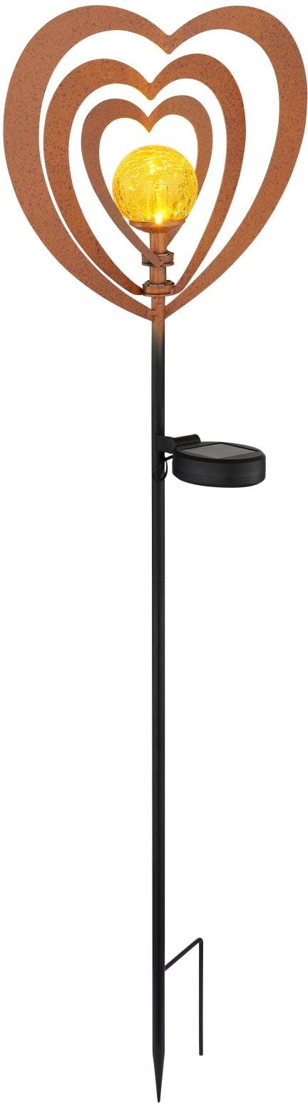Globo Lighting Solar stojaca solárna lampa 1x0.06 W čierna-medená 36580R
