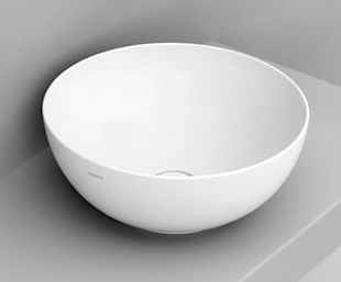 Ceramica Dolomite Noemi umývadlo 44x44 cm okrúhly pultové umývadlo biela matná D310641