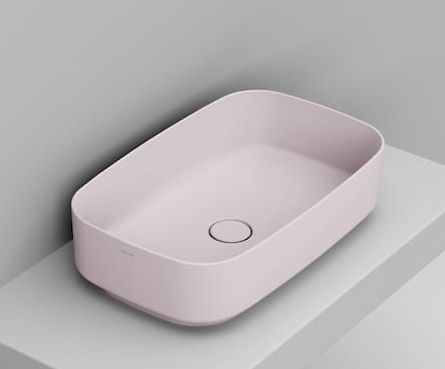 Ceramica Dolomite Noemi umývadlo 62x38 cm obdĺžnik pultové umývadlo ružová matná D311065
