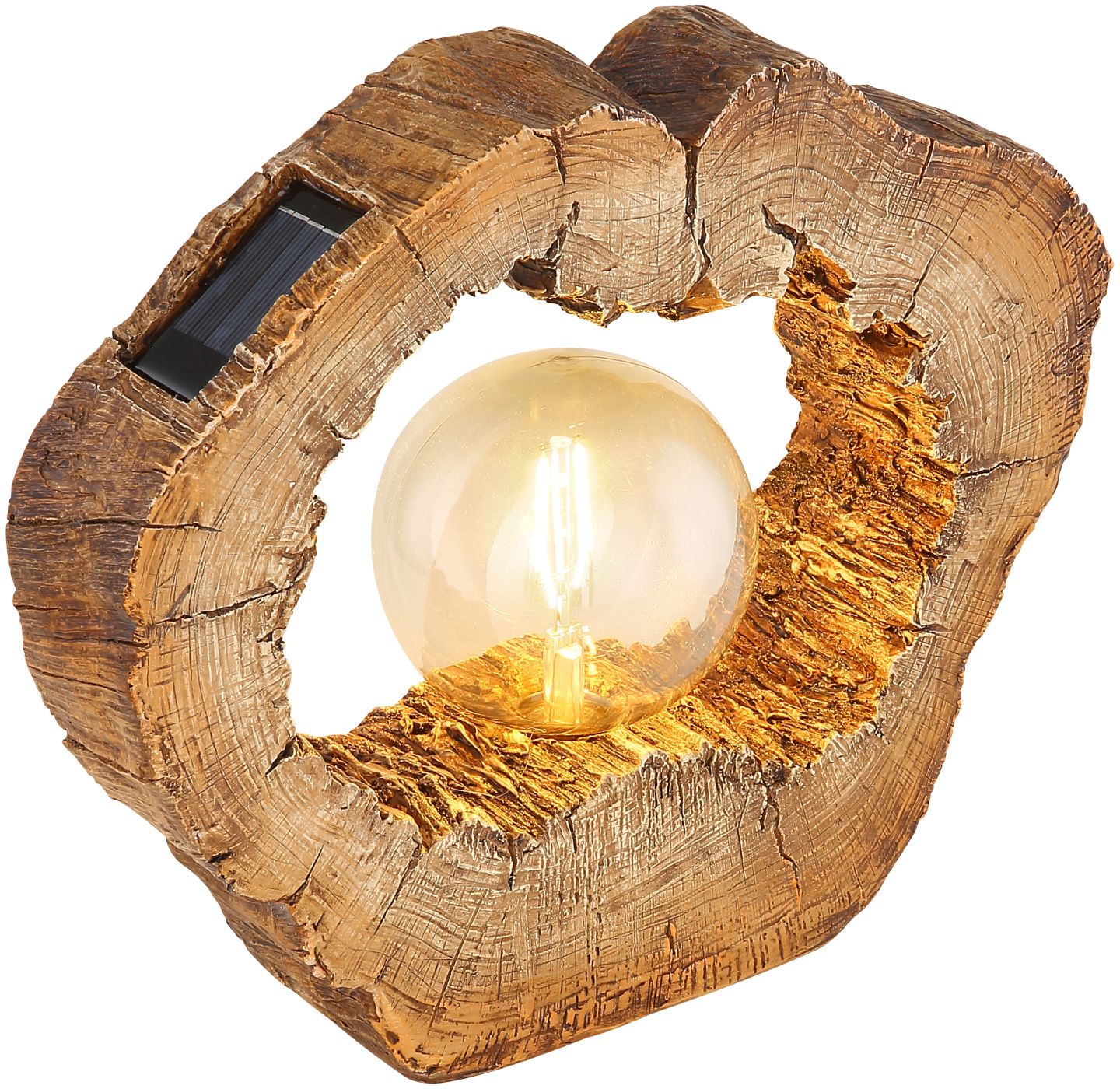 Globo Lighting Solar stojaca solárna lampa 1x0.06 W drevo 36516