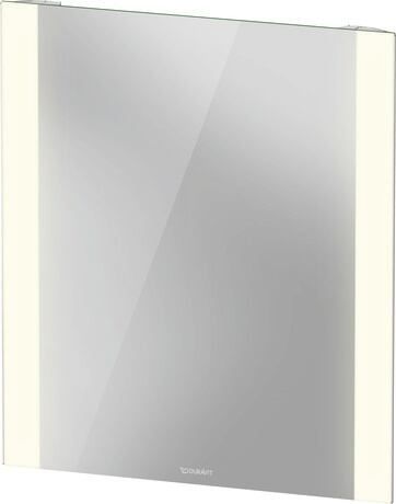 Duravit Light & Mirrors zrkadlo 60x70 cm odĺžnikový s osvetlením biela LM7865000000000
