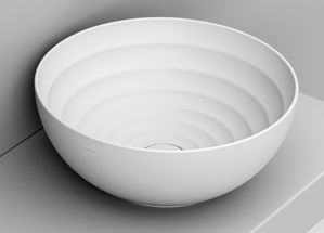 Ceramica Dolomite MOVE umývadlo 44x44 cm okrúhly pultové umývadlo biela lesklá D310741