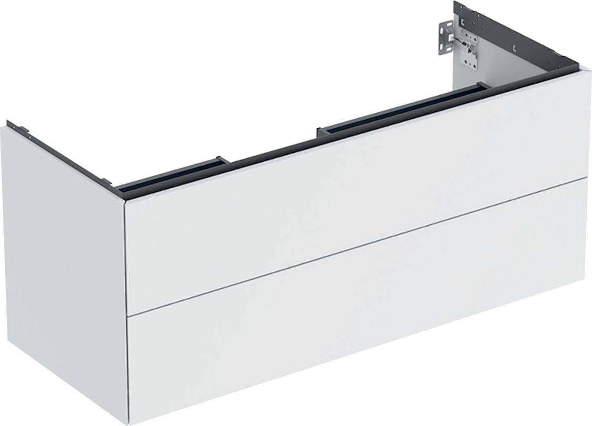 Geberit One skrinka 118.4x47x50.4 cm závesná kúpeľňová skrinka pod umývadlo biela 505.265.00.2