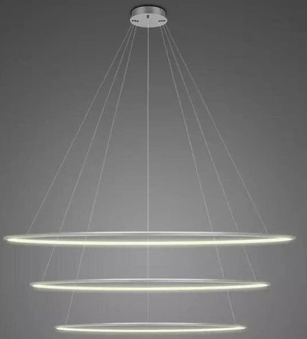 Altavola Design Led Shape závesné svietidlo 1x139 W strieborná LA075/P_150_in_3k_silver_dimm