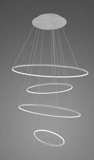 Altavola Design Led Shape závesné svietidlo 1x106 W strieborná LA084/P_100_in_4k_silver_dimm