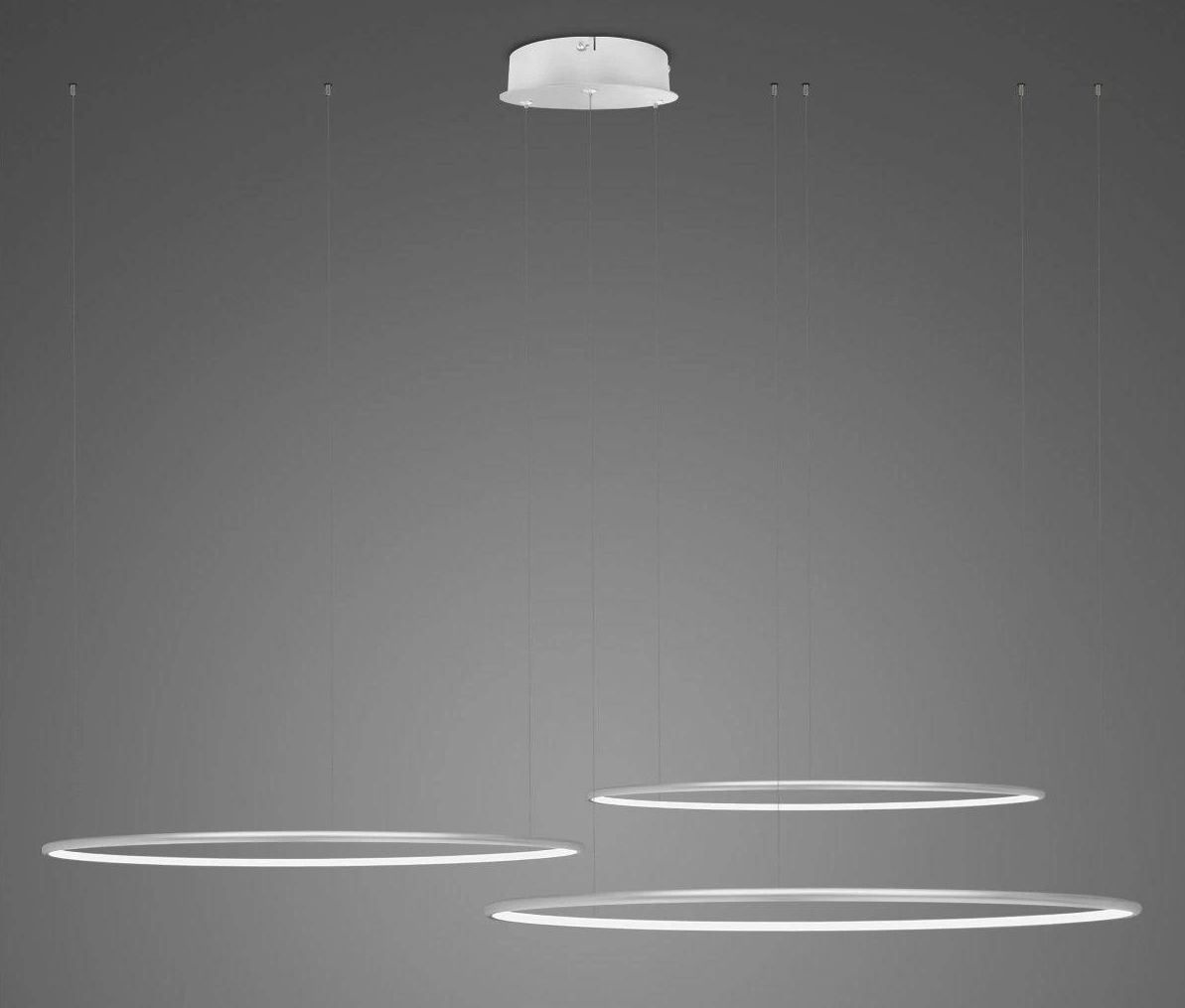 Altavola Design Led Shape závesné svietidlo 1x68 W strieborná LA075/CO3_80_in_4k_silver_dimm