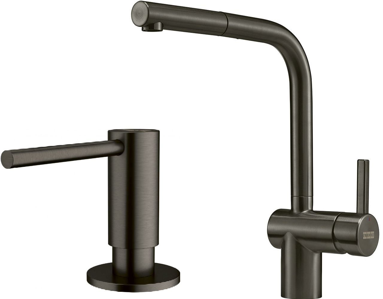 Súprava kuchynská batéria Franke Atlas 115.0628.210, dávkovač tekutín Franke Atlas 112.0717.103