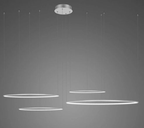 Altavola Design Led Shape závesné svietidlo 1x106 W strieborná LA084/CO4_100_in_3k_silver_Dali