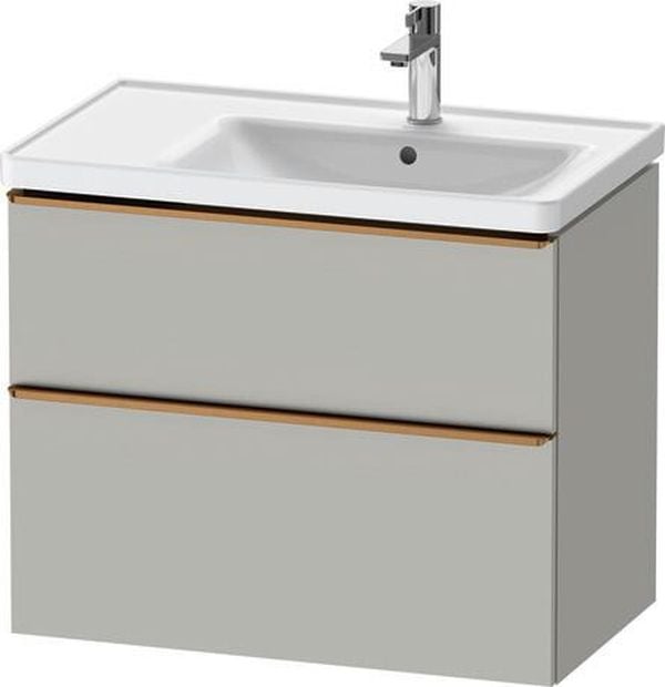 Duravit D-Neo skrinka 78.4x45.2x62.5 cm závesná kúpeľňová skrinka pod umývadlo sivá DE4358004070000