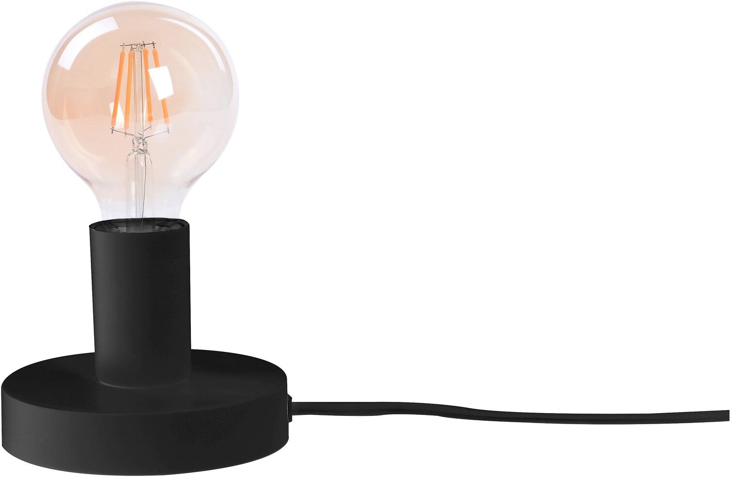 Rabalux Bowie stolová lampa 1x60 W čierna 6569