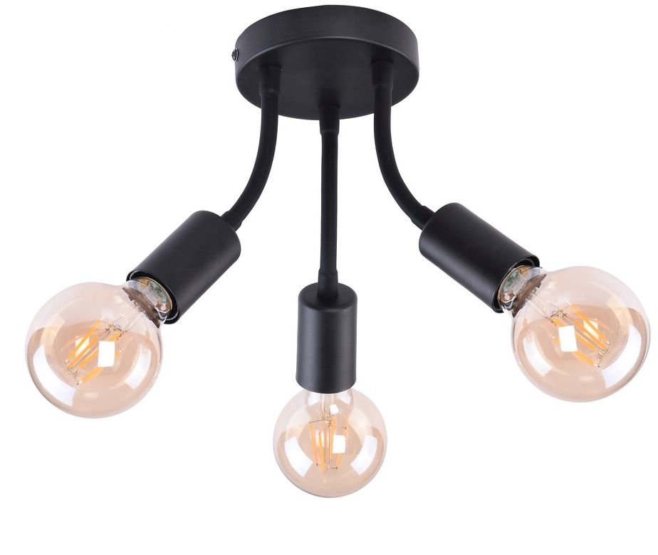 Rabalux ALMUS stropné svietidlo 3x60 W čierna 6808
