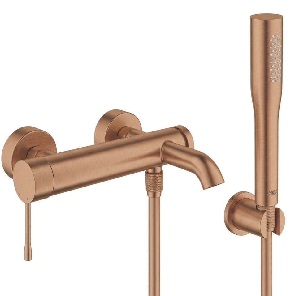 Súprava vaňová/sprchová batéria Grohe Essence 33624DL1, sprchová hlavica Grohe Euphoria 27400DL0, 27074DL0, 28362DA1