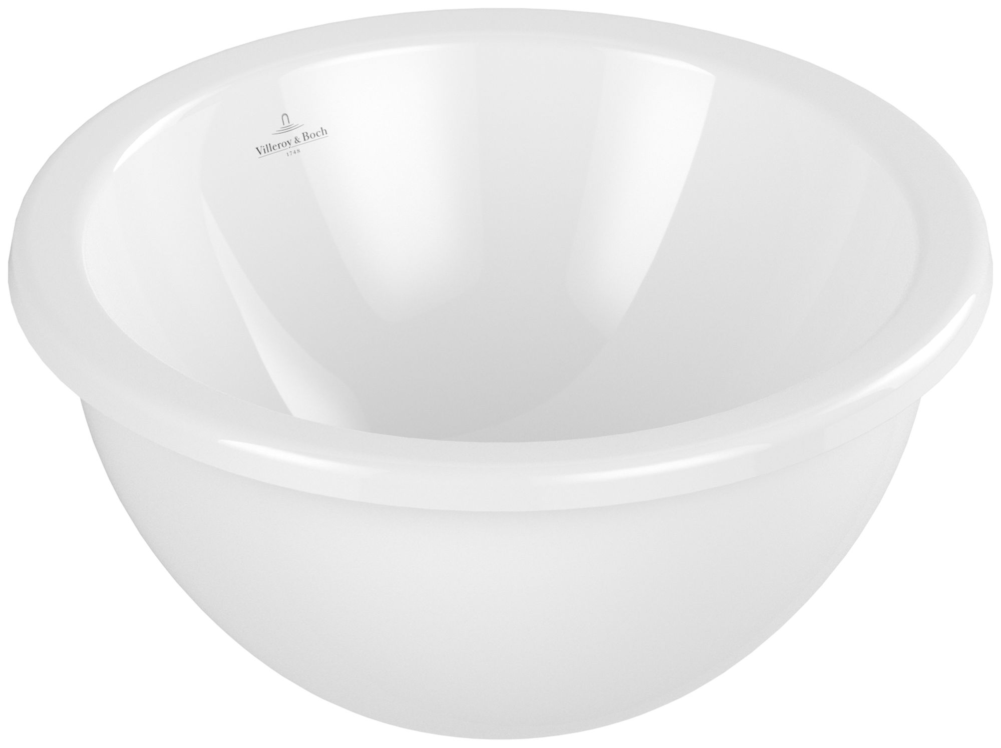 Villeroy & Boch Loop & Friends umývadlo 39x39 cm okrúhly podpultové umývadlo biela 4A5101R1