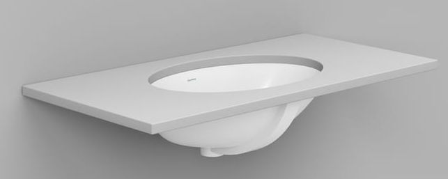 Ceramica Dolomite Agordo umývadlo 58x42 cm oválny podpultové umývadlo biela lesklá D320101
