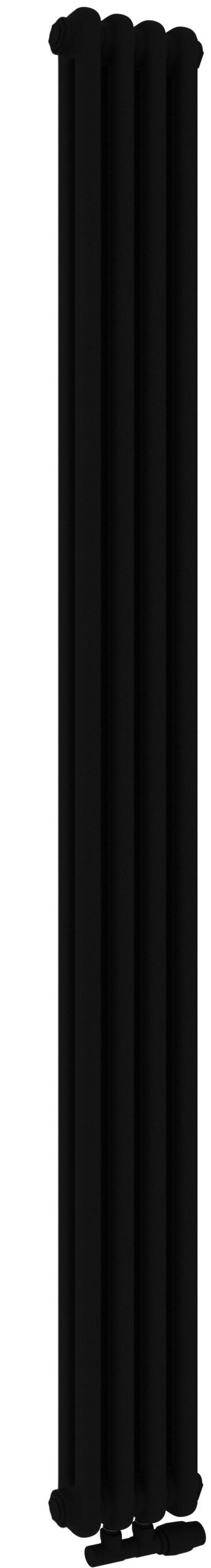 Irsap Tesi 2 ohrievač do miestnosti 180x27 cm podłączenie dolné čierna IRS-TES-2180-06-K1