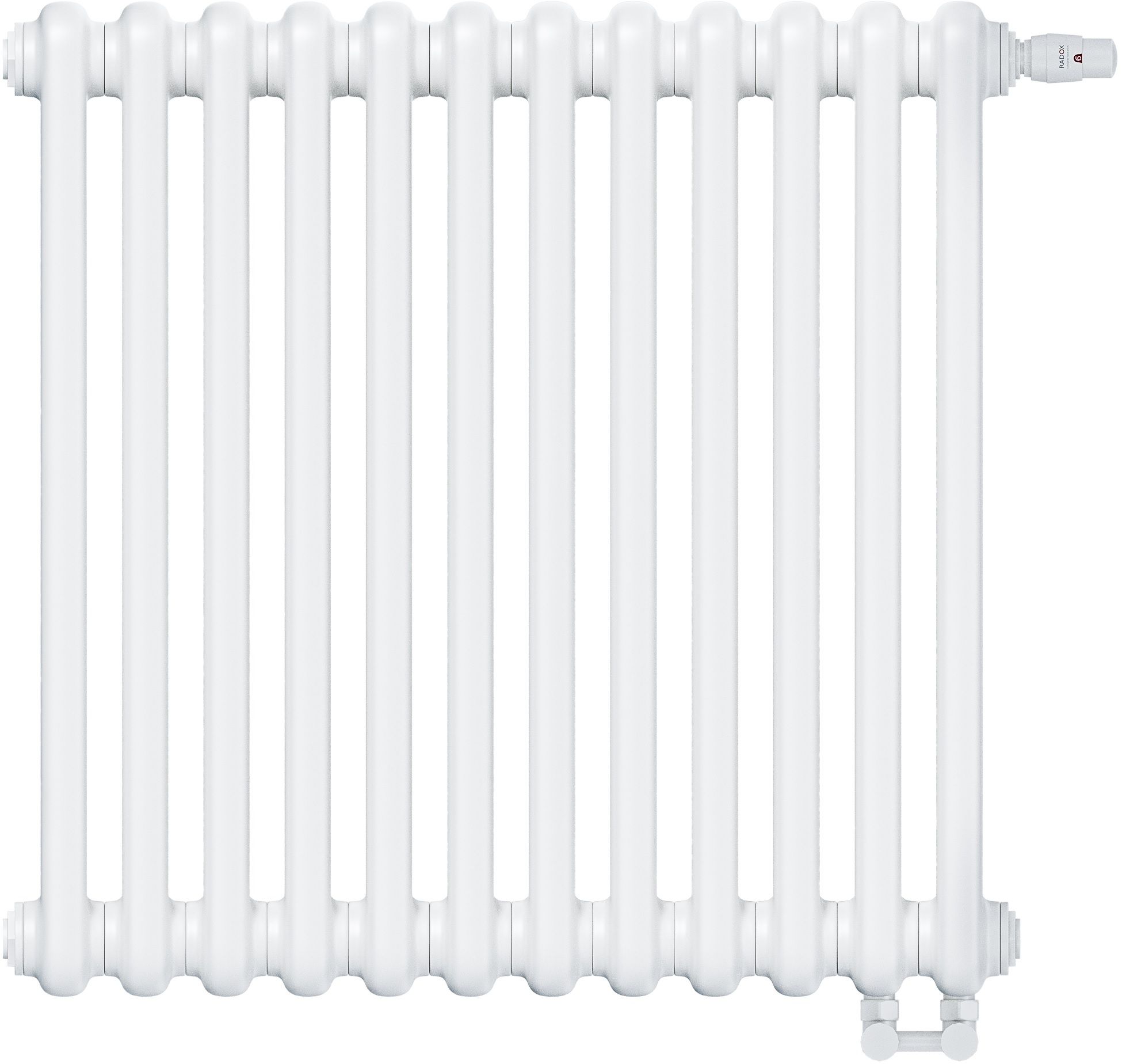 Irsap Tesi 2 ohrievač do miestnosti 54x56.5 cm podłączenie dolné biela IRS-TES-2056-12.B.V
