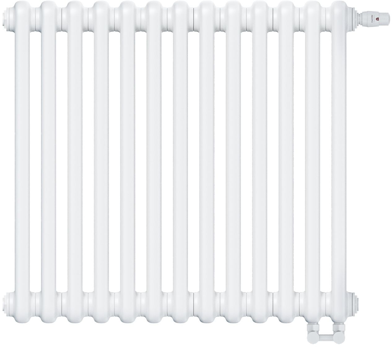 Irsap Tesi 2 ohrievač do miestnosti 56.5x58.5 cm podłączenie dolné biela IRS-TES-2056-13-B25