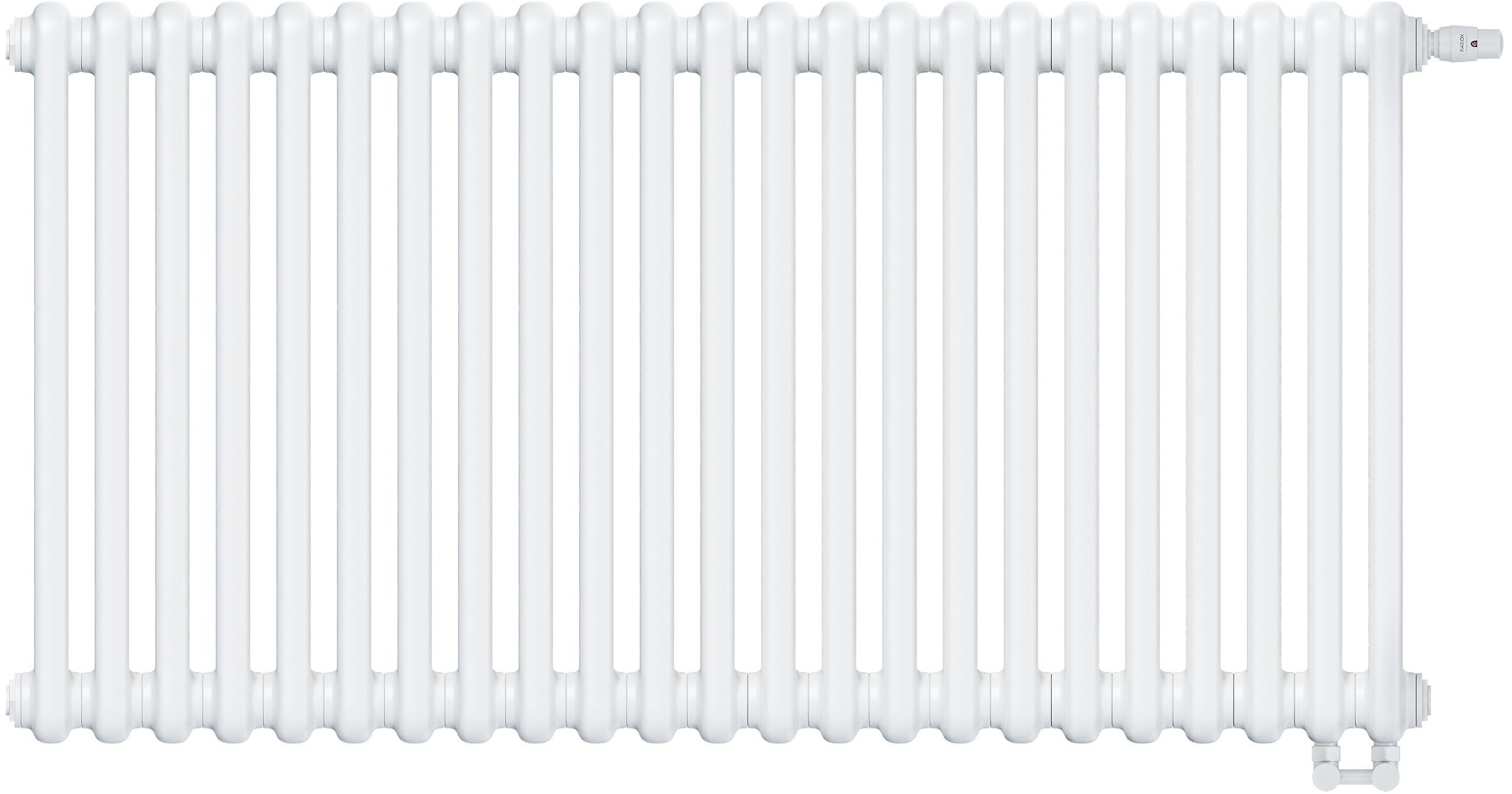 Irsap Tesi 2 ohrievač do miestnosti 56.5x103.5 cm podłączenie dolné biela IRS-TES-2056-23-B25