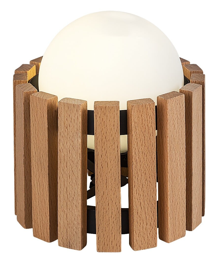 Rabalux Noxelle stolová lampa 1x5 W čierna-dreva 74420
