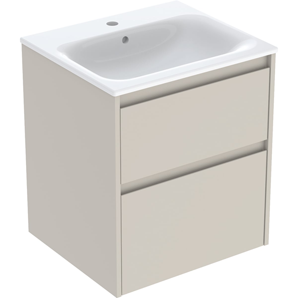 Geberit Selnova Square umývadlo so skrinkou 55 cm 504.137.DB.1