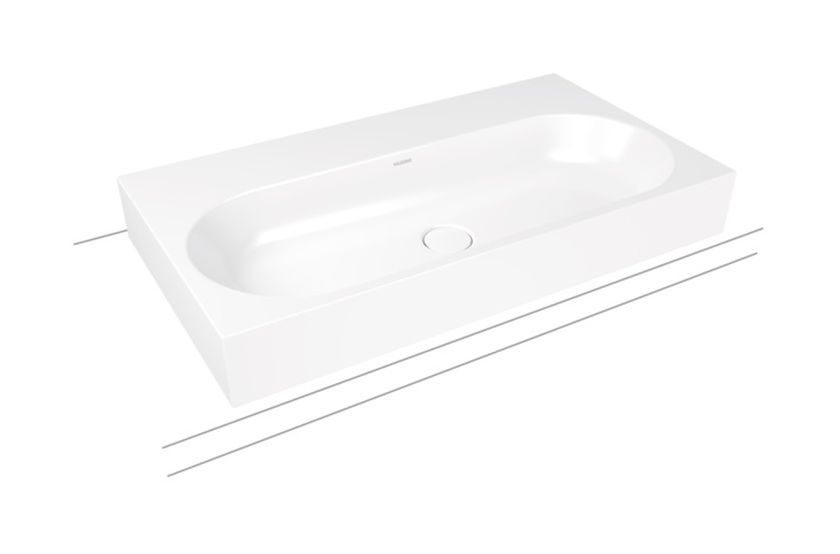 Kaldewei Centro umývadlo 90x50 cm obdĺžnik pultové umývadlo biela matná 903106003711
