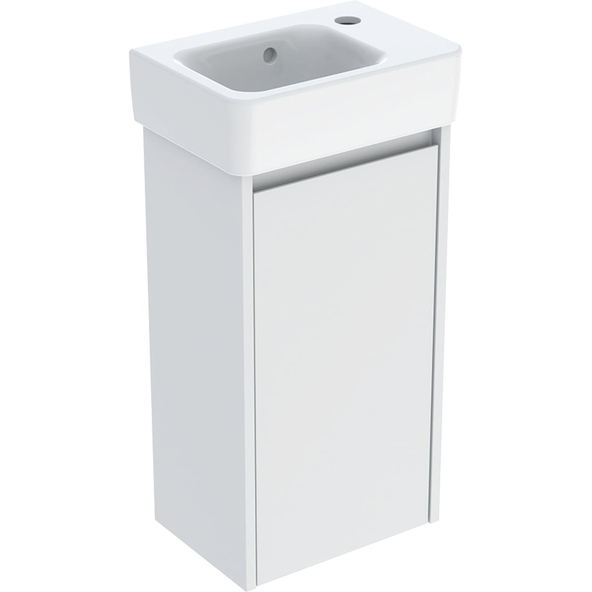 Geberit Selnova Square umývadlo so skrinkou 36 cm biela 504.130.00.1