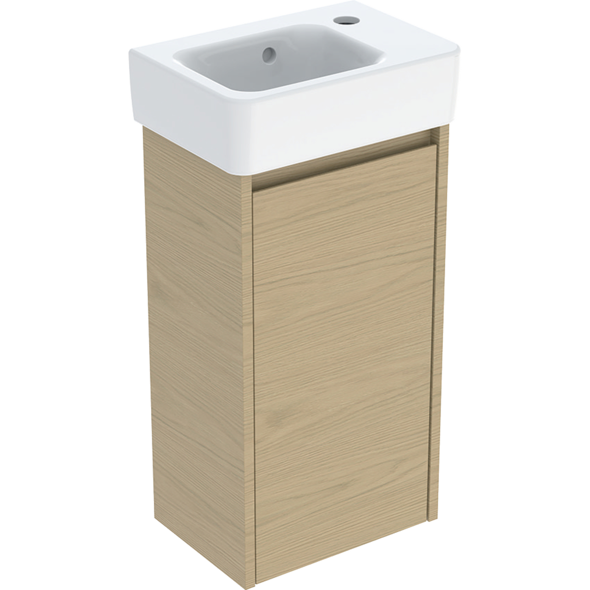 Geberit Selnova Square umývadlo so skrinkou 36 cm dub 504.130.PS.1