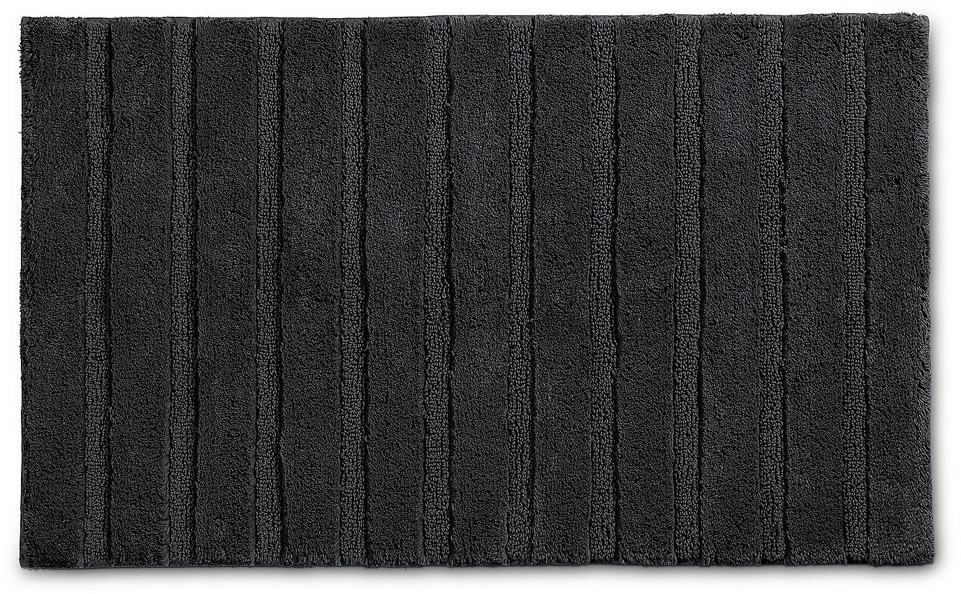 Kela Megan koberček do kúpeľne 80x50 cm obdĺžnik čierna 24713