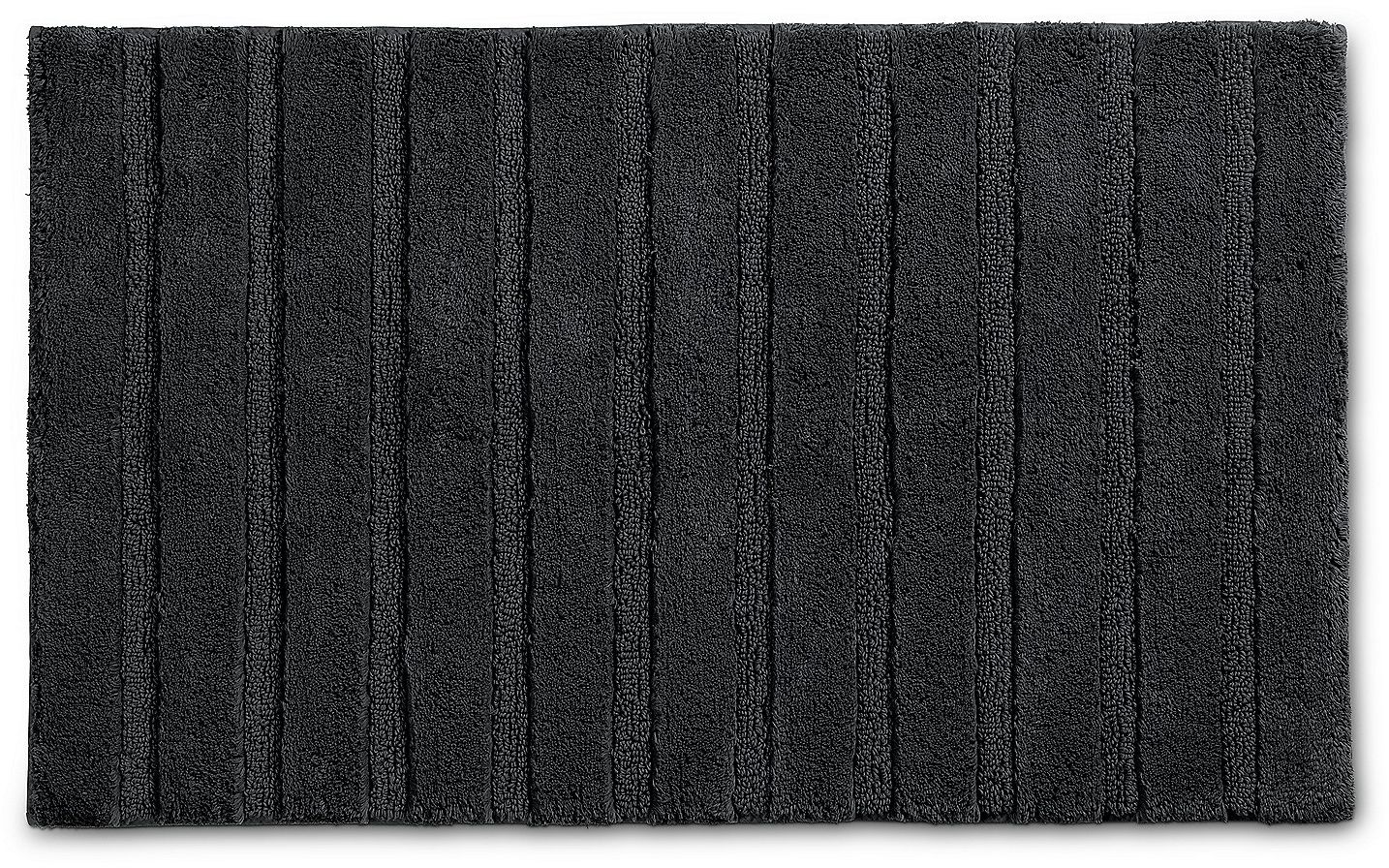 Kela Megan koberček do kúpeľne 100x60 cm obdĺžnik čierna 24714