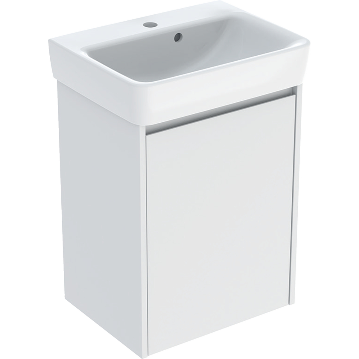 Geberit Selnova Square umývadlo so skrinkou 50 cm biela 504.132.00.1