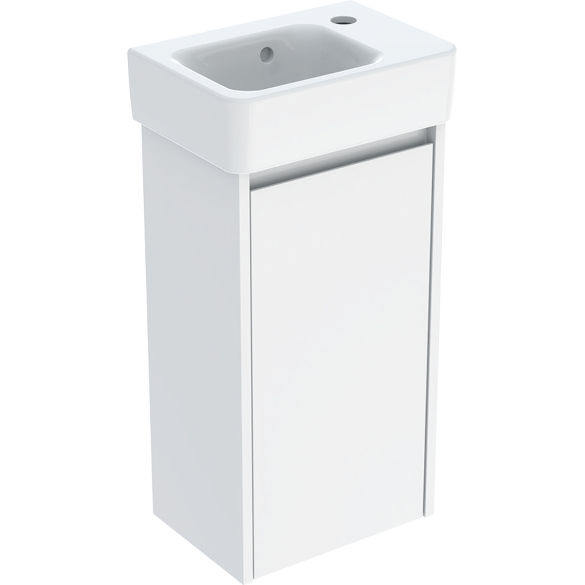 Geberit Selnova Square umývadlo so skrinkou 50 cm biela 504.132.01.1