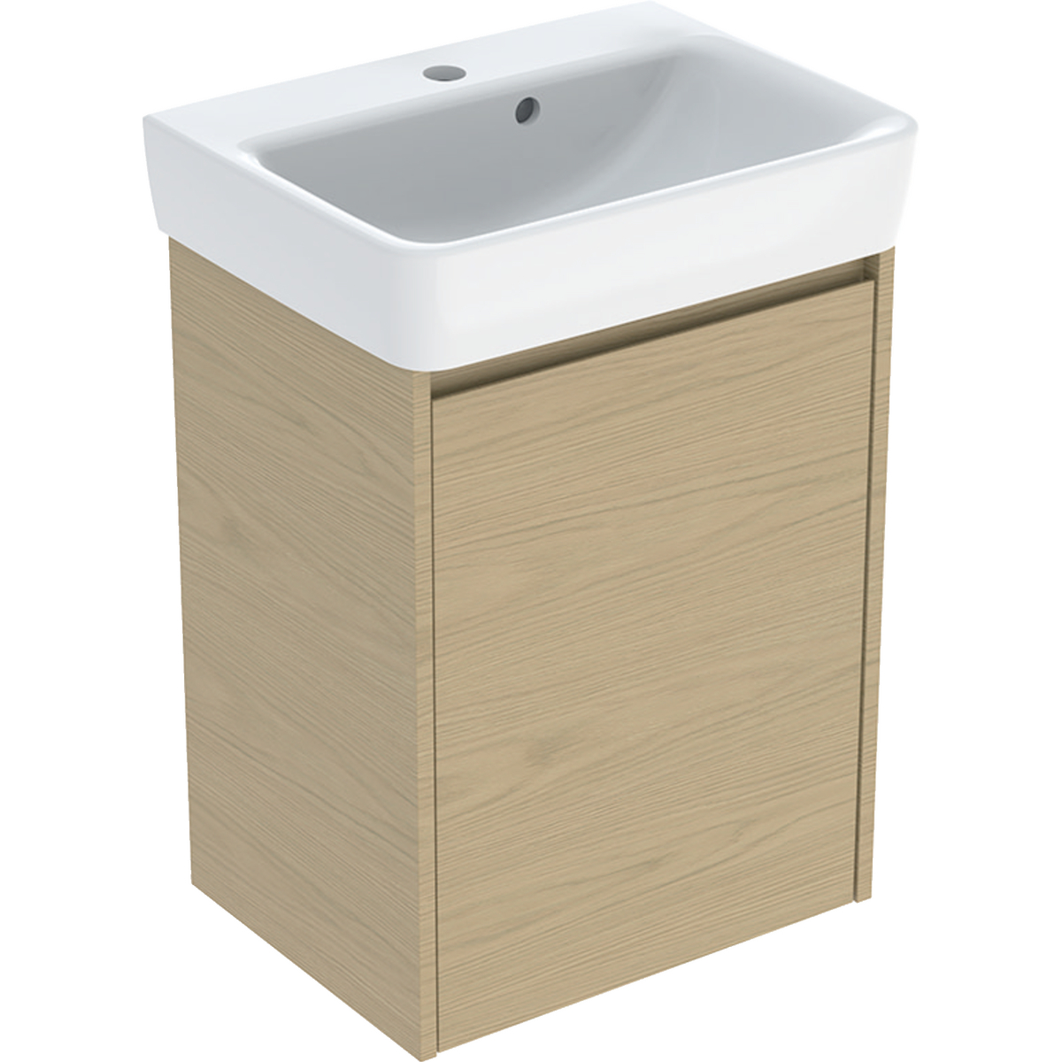 Geberit Selnova Square umývadlo so skrinkou 50 cm dub 504.132.PS.1