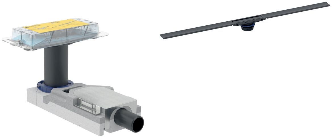 Súprava lineárny odtok Geberit CleanLine 154.502.TE.1, sprchový odtok Geberit CleanLine 154.152.00.1