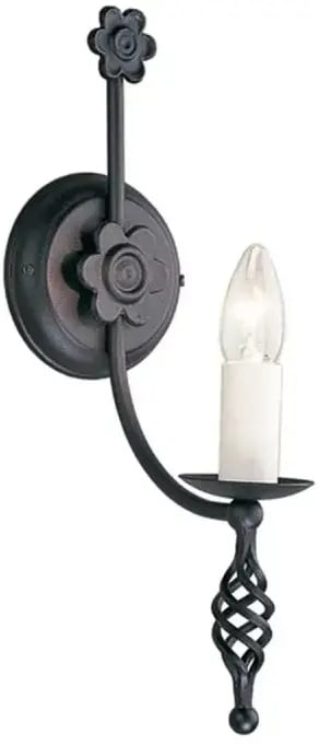 Elstead Lighting Belfry nástenná lampa 1x60 W čierna BY1-BLACK