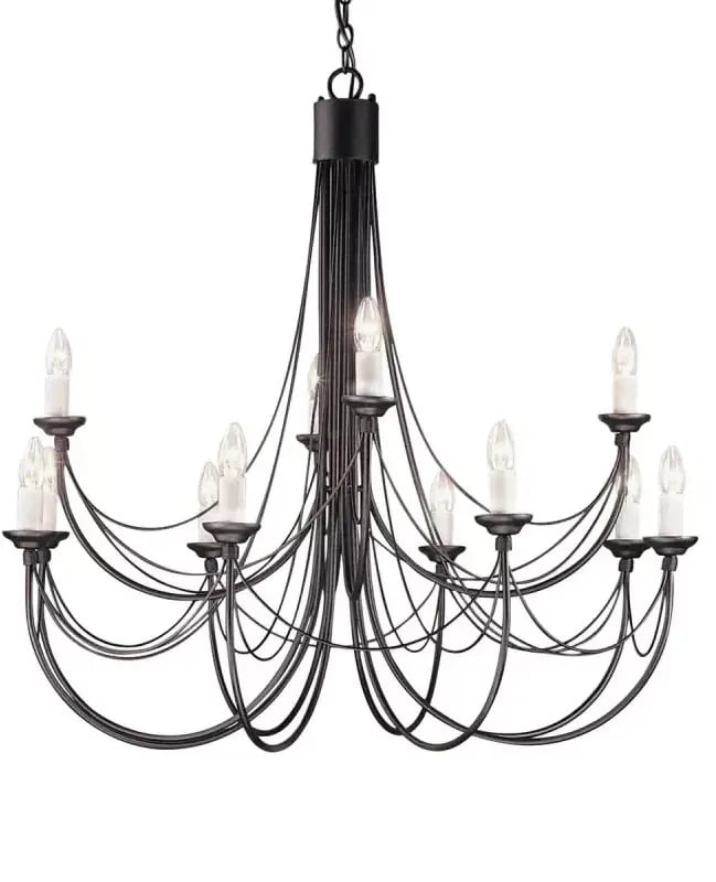 Elstead Lighting Carisbrooke závesné svietidlo x60 W čierna CB12-BLACK