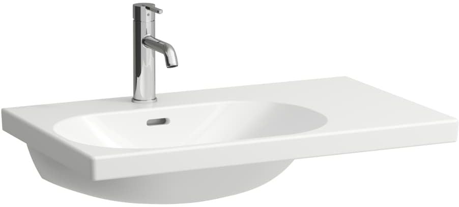 Laufen Lua umývadlo 75x46 cm obdĺžnik klasické umývadlo biela lesklá H8170860001091