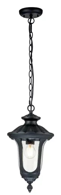 Elstead Lighting Chicago závesné svietidlo 1x60 W čierna CC8-S-BK