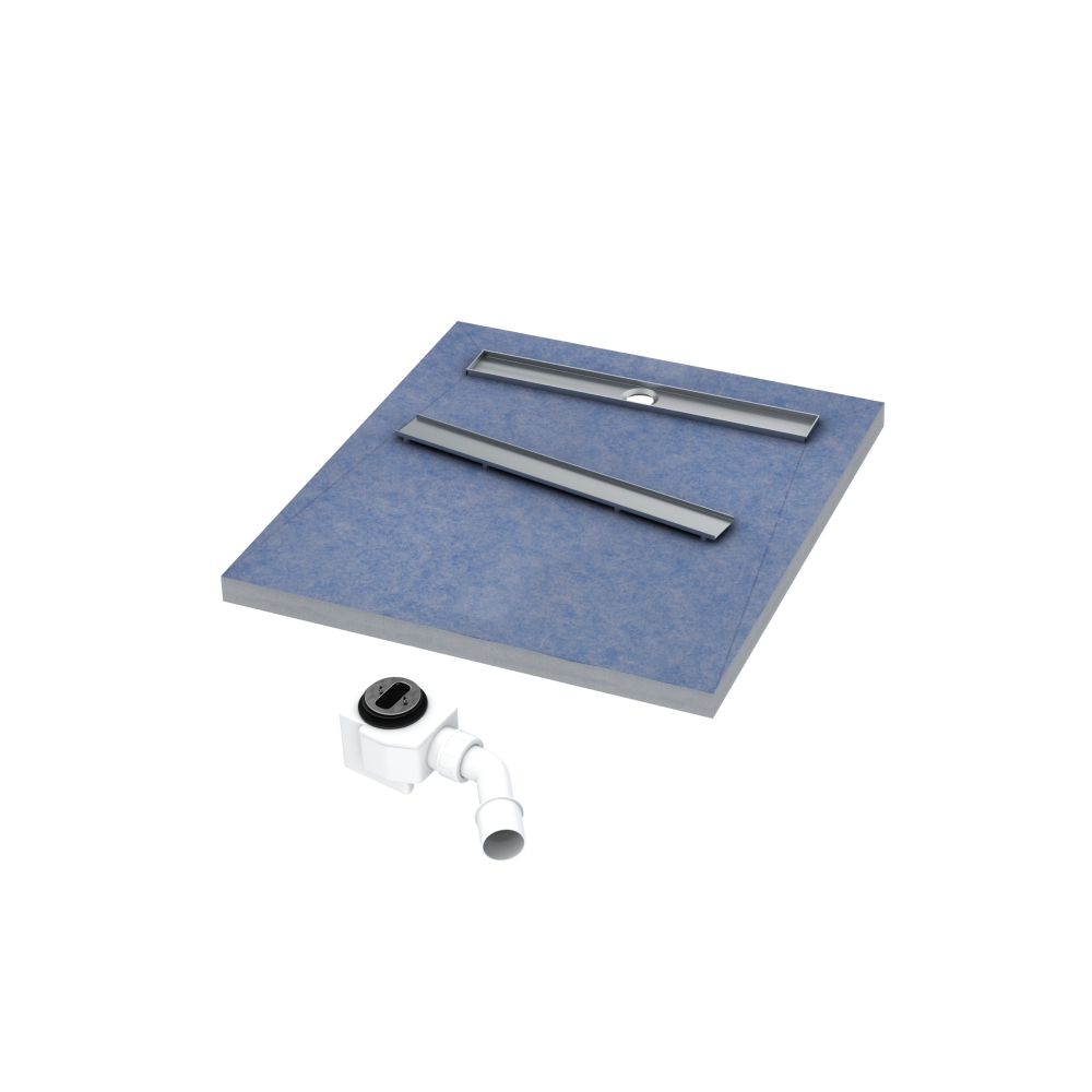 Schedline Esco-Line S4 sprchová vanička pod dlažbu 90 cm chrómová 10ST.4S4-9090