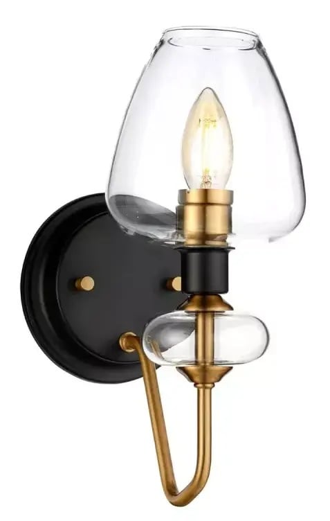 Elstead Lighting Armand nástenná lampa 1x40 W čierna-mosadzná DL-ARMAND1-AB