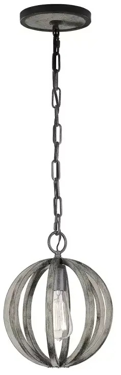 Elstead Lighting Allier závesné svietidlo 1x60 W drevená FE-ALLIER-P-WW