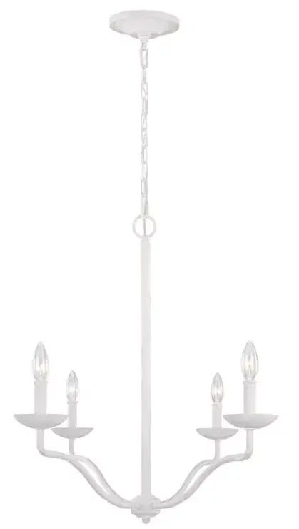 Elstead Lighting Annie závesné svietidlo 4x40 W biela FE-ANNIE4-PSW